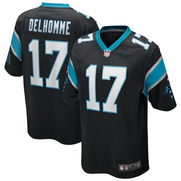 mens nike jake delhomme black carolina panthers game retired player jersey